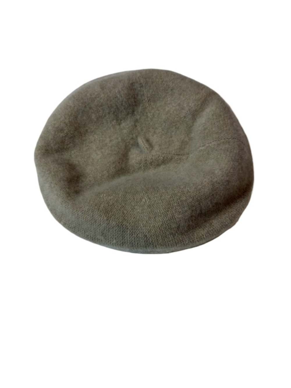 Bloomingdale’s 100% Cashmere Beret Hat Beige Soft Slouchy Knit Cap